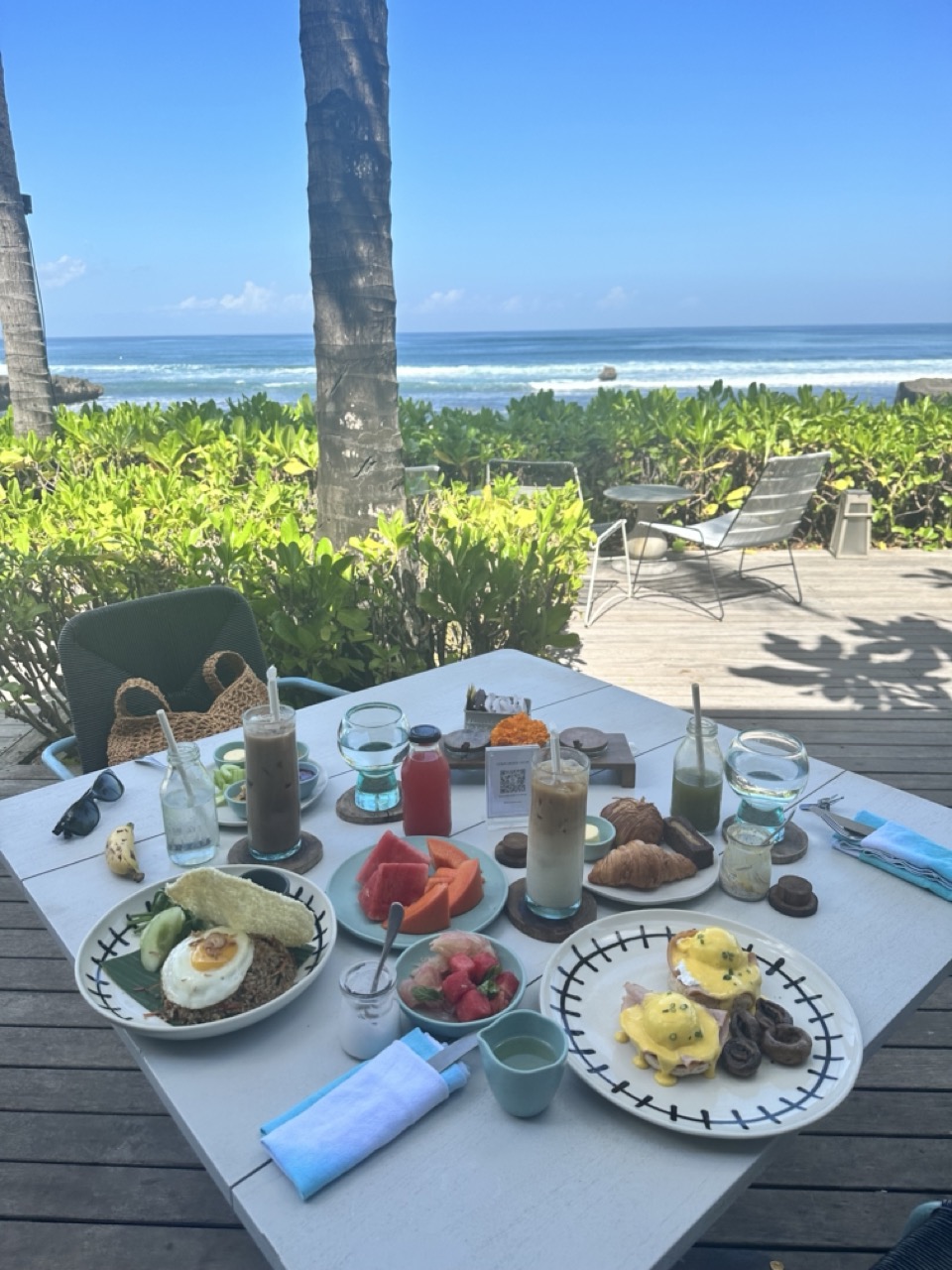 Breakfast spread and view - Day 2