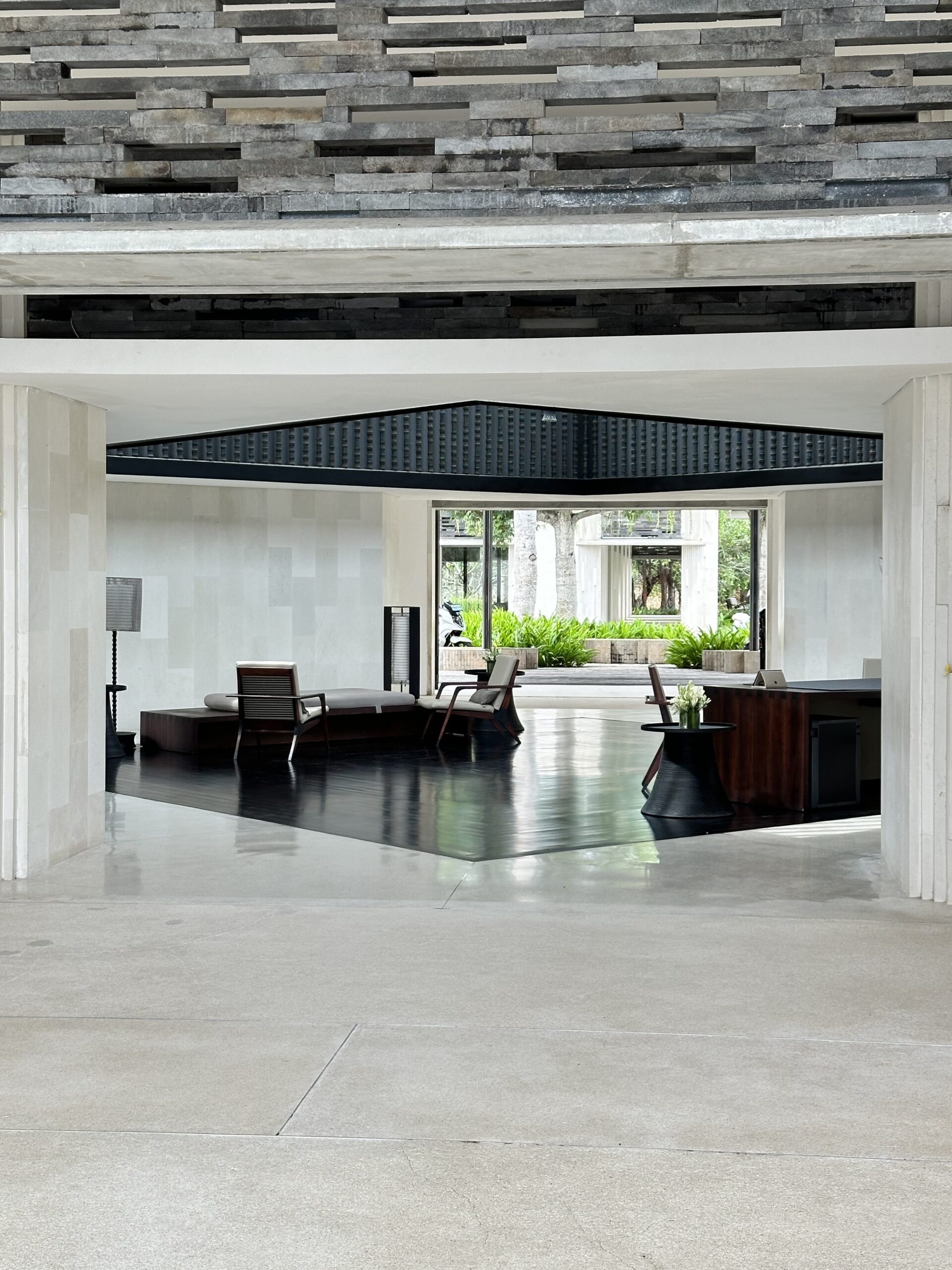 The Spacious Open-Air Lobby
