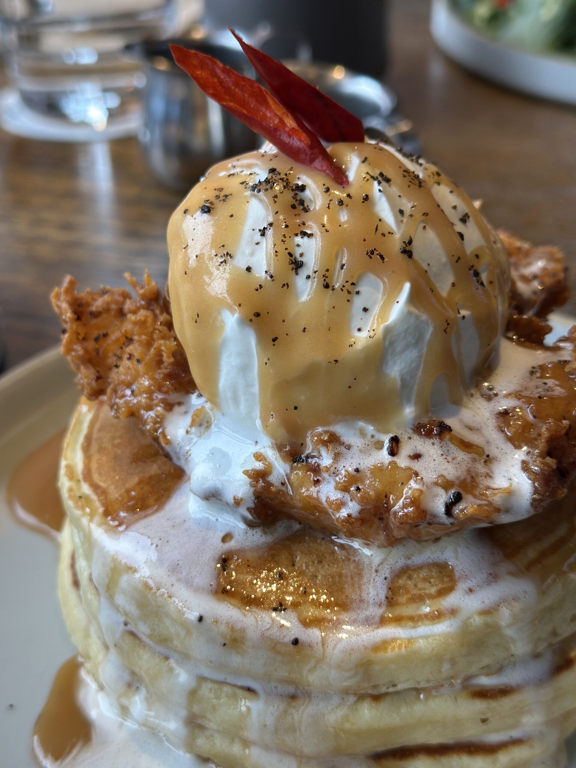 Fried Chicken Pancake